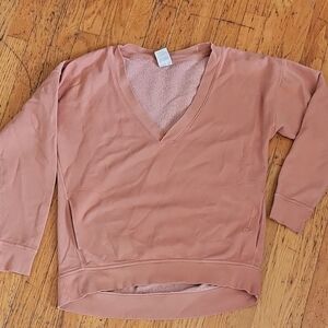 Champion V-Neck Sweater Relaxed Fit With Pockets XL